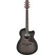 Ibanez AAM70CETBN Transparent Charcoal Burst Low Gloss Top Natural Open Pore Back