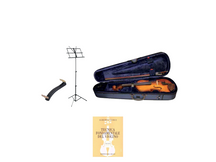 Accademico 1 Violino 4/4 mod. Stentor completo + spalliera + libro + leggio Bundle