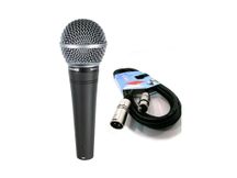 Shure SM48 Microfono dinamico per voce + Cavo XLR XLR 10 MT