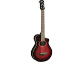 Yamaha APXT2 DRB Dark Red Burst Chitarra acustica amplificata travel rossa