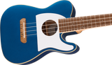 Fender Fullerton Tele Lake Placid Blue Ukulele concerto Telecaster elettrificato