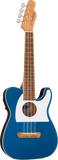 Fender Fullerton Tele Lake Placid Blue Ukulele concerto Telecaster elettrificato