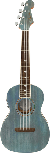 Fender Dhani Harrison Ukulele sapphire turchese WN