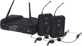 USATO EIKON Wm202dh UHF DUAL Coppia Radiomicrofoni Wireless ad archetto