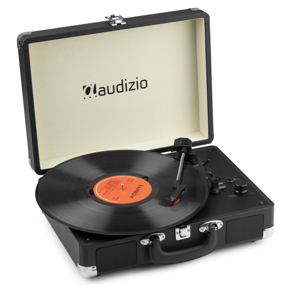 AUDIZIO RP116BK Record Player Briefcase with BT In/Out