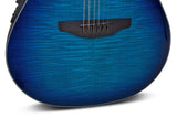 Ovation Celebrity Elite Plus Limited 2024 CE44P-BLFL-G Blue Flamed Maple Acustica Elettrificata
