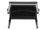 GEWA Deluxe Leather Panca per Pianoforte Regolabile Nero Lucido