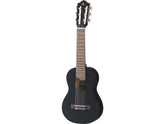 Guitalele Yamaha GL1 nero, chitarra compatta con corde in nylon, scala 433mm, corpo in abete e meranti