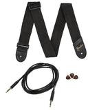 Fender Squier Stratocaster SSS Pack 10G BLK Kit chitarra elettrica Black con amplificatore e accessori