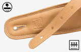 Stefy Line 403F Tracolla imbottita in ecopelle per chitarra Grigio Taupe
