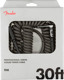 Fender Professional Series Coil Cable Gray Tweed Cavo per strumenti Jack - Jack 9 mt.