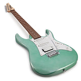 Chitarra elettrica Ibanez GIO GRX40, finitura verde metallico, manico in acero e pickup Infinity, per un suono di qualità