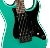 Fender Boxer Series Stratocaster HH RW Sherwood Green Metallic Chitarra elettrica con borsa