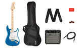 Fender Squier Affinity Stratocaster HSS Pack 15G MN LPB Lake Placid Blue Chitarra elettrica con amplificatore e accessori