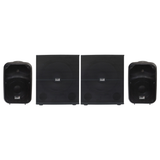 Italian Stage IS SPX08A Coppia Casse Attive 600W + Italian Stage IS S112A Subwoofer