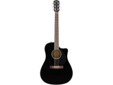 Fender CD60SCE Black Chitarra acustica elettrificata nera