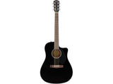 Fender CD60SCE Black Chitarra acustica elettrificata nera
