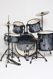 DAM P2211ABL Batteria Acustica Professionale Cassa 22" - Hardware e piatti inclusi - Sparkle Blue