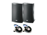 Coppia Casse attive 2000W FBT XLite 10A + cavi omaggio