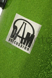 DAM P2211AGR Batteria Acustica Professionale Cassa 22" - Hardware e piatti inclusi - Sparkle Green