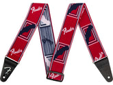 Fender Weighless Monogrammed Strap Red/White/Blue Tracolla per chitarra