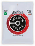 MARTIN MA170T Authentic LifeSpan 2.0 Bronze Treated Muta di corde per chitarra acustica Extra Light 010-047