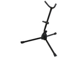 Supporto per sassofono tenore/alto, pieghevole, nero, leggero (1 kg), altezza 37,5 cm, perfetto per pause tra le esibizioni