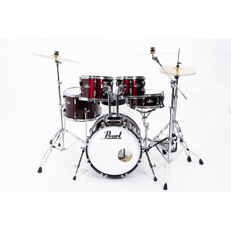 Pearl Roadshow RS585BC C91 Jet Black Batteria acustica completa con piatti 3 Sabian nera
