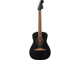 Fender Joe Strummer Campfire Matte Black Chitarra acustica nera con borsa