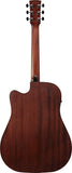 IBANEZ AW247CE-WKH Open Pore Black Chitarra Acustica