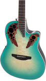 Ovation CE44X-9B-G Celebrity Elite Plus Mid Cutaway Mintburst Chitarra Acustica Elettrificata