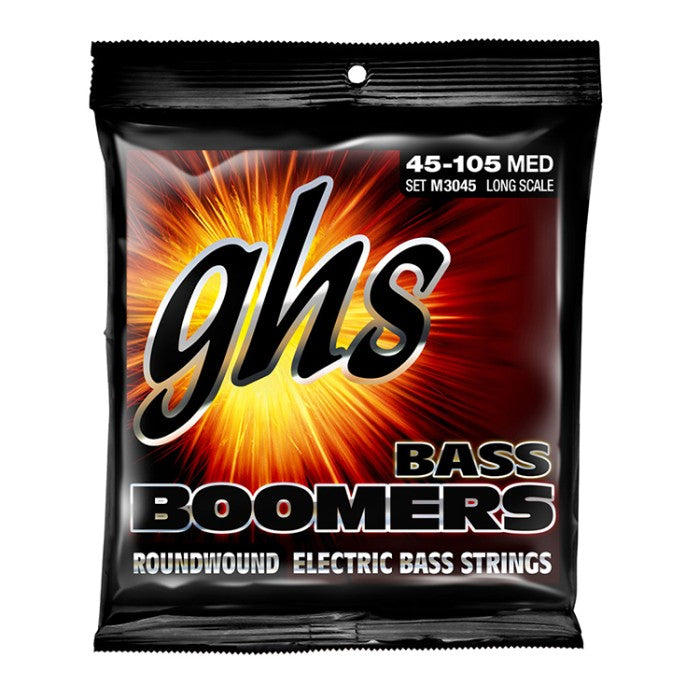 GHS M3045 BOOMERS Muta di corde per basso elettrico Medium 045-105