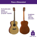 YAMAHA FSX400 Natural Satin Chitarra Elettroacustica
