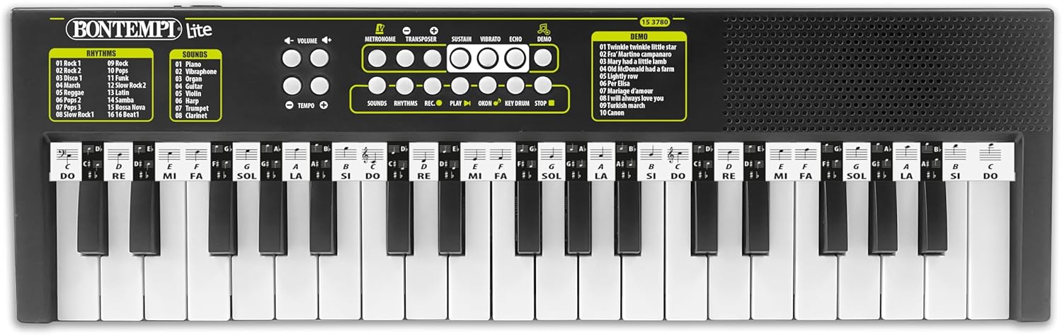 Bontempi 15 3780 Tastiera 37 tasti LITE - Passo Medio