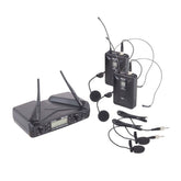 EIKON WM700DH Radiomicrofono con Doppio Archetto e Doppio Microfono Lavalier