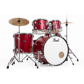 Pearl Roadshow RS525SC/C747 Red Wine Batteria acustica completa Rossa 2 piatti Sabian e Sgabello