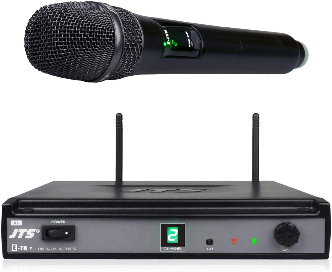 JTS E-7R/E-THD Radiomicrofono UHF con Palmare Singolo