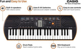 Nuove tastiere Casio SA-80 e SA-81, 44 tasti, polifonia a 8 voci, display LCD, manopola per cambio suono, colori distintivi
