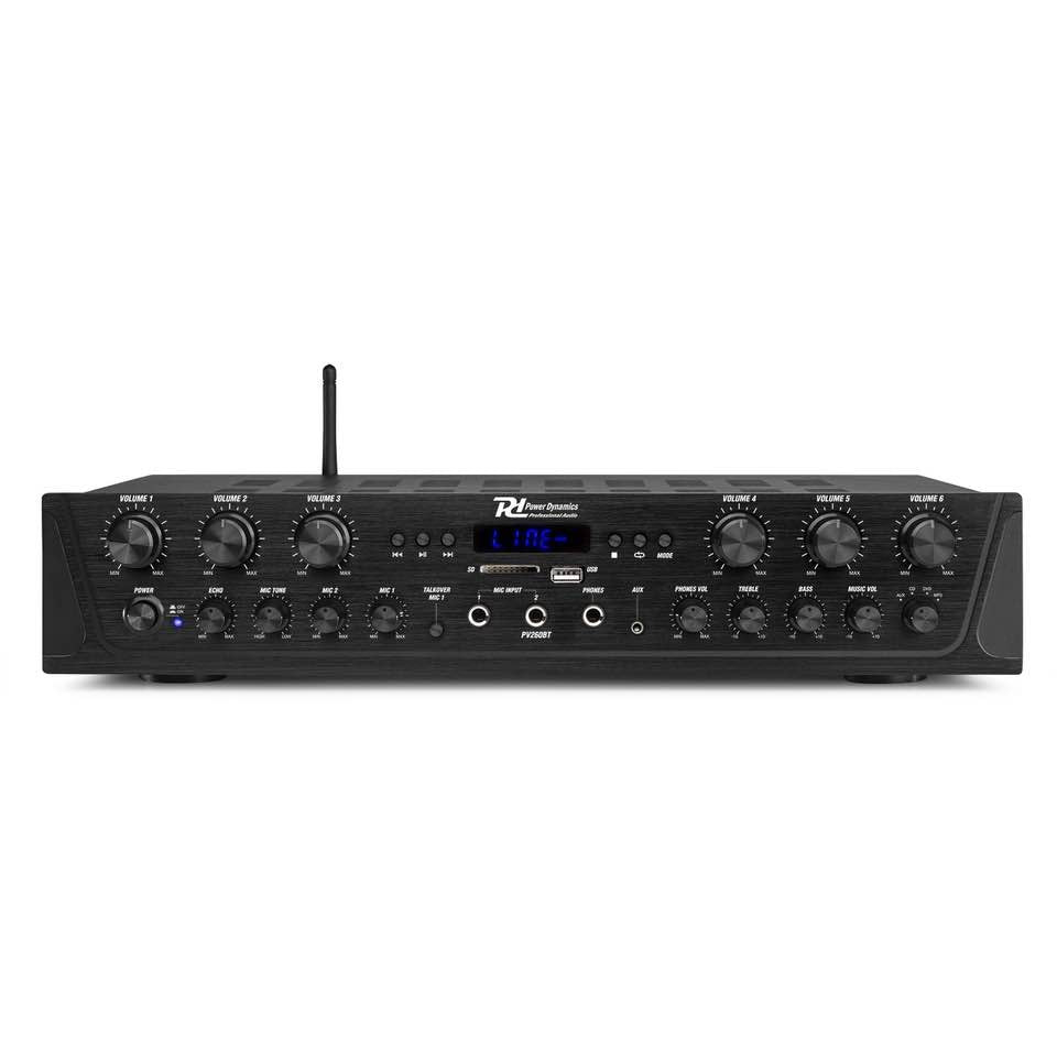 POWER DYNAMICS PV260BT 6CH Ampli System 6x100W BT