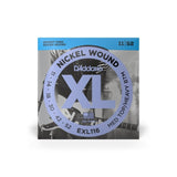 D’Addario EXL116 per chitarra elettrica, Nickel Wound, Medium Top/Heavy Bottom, 11-52