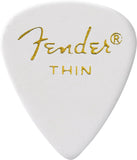 FENDER Classic Celluloid White 351 Shape Thin 12 pezzi