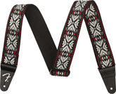 FENDER Tracolla Pasadena Woven Straps Red Snowflake