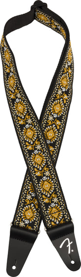 Fender Pasadena Straps Woven Yellow Lotus Tracolla per Chitarra e Basso