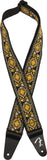 Fender Pasadena Straps Woven Yellow Lotus Tracolla per Chitarra e Basso