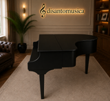 Mobile Pianoforte a Coda 160cm Nero in Legno – Artigianale e Personalizzabile