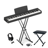 YAMAHA P-145BT Pianoforte Digitale 88 tasti | Set con Supporto, Panca e cuffie