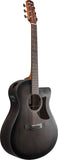 Ibanez AAM70CETBN Transparent Charcoal Burst Low Gloss Top Natural Open Pore Back
