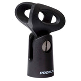 Proel APM35S Supporto piccolo in ABS per microfono (Ø min - max: 22 - 27 mm).