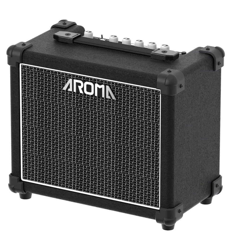 Amplificatore per chitarra elettrica da 20W con Bluetooth, controlli per toni e effetti, altoparlante da 6,5 pollici