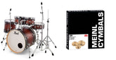 Pearl Decade Maple DMP925F C260 Satin Brown Burst Batteria acustica + Piatti Meinl
